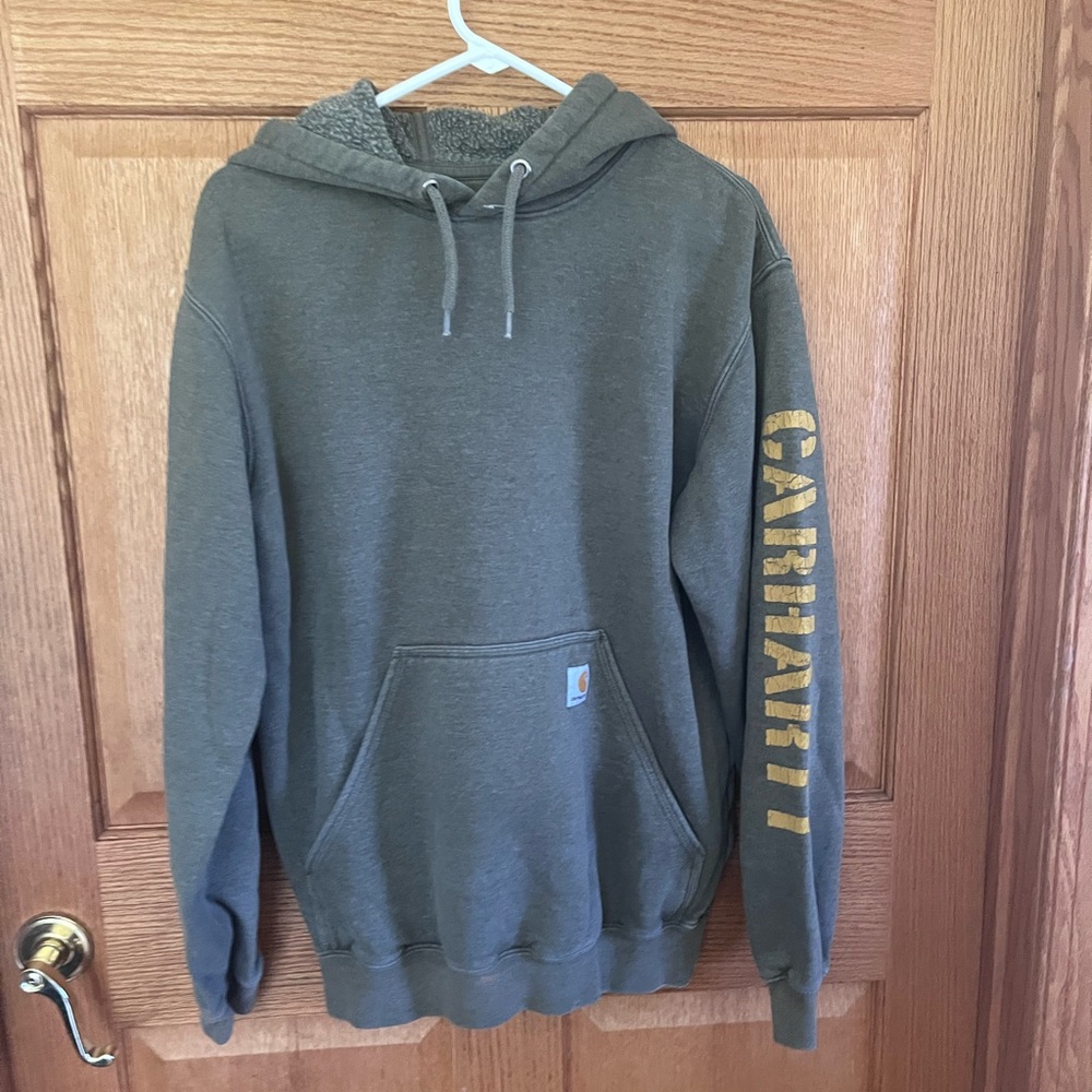 Carhartt green hood sweater - Picture 2 of 5